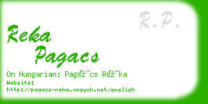 reka pagacs business card